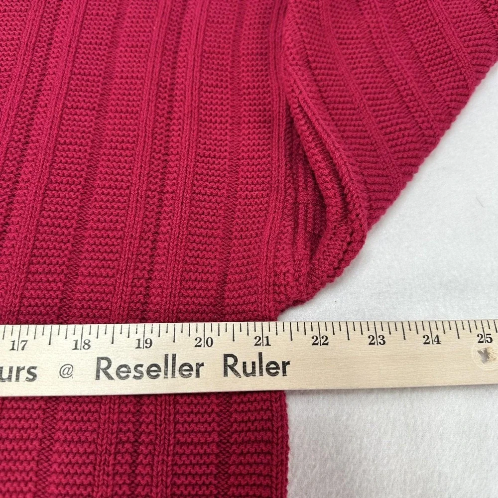 Vintage Jantzen Sweater Mens Large Red Stripe Sleeve Knit Crewneck USA 90s Gramp